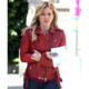 Illustration for article titled HURRY-UP 40% OFF SALE! Hilary Duff Younger Tv Series Kelsey Women Red Leather Jacket!em/em